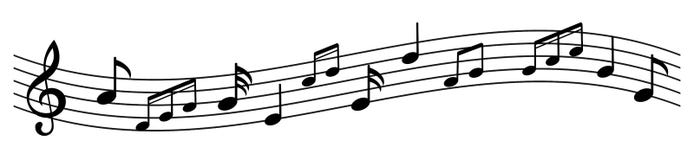 Music notes background, musical notes - for stock